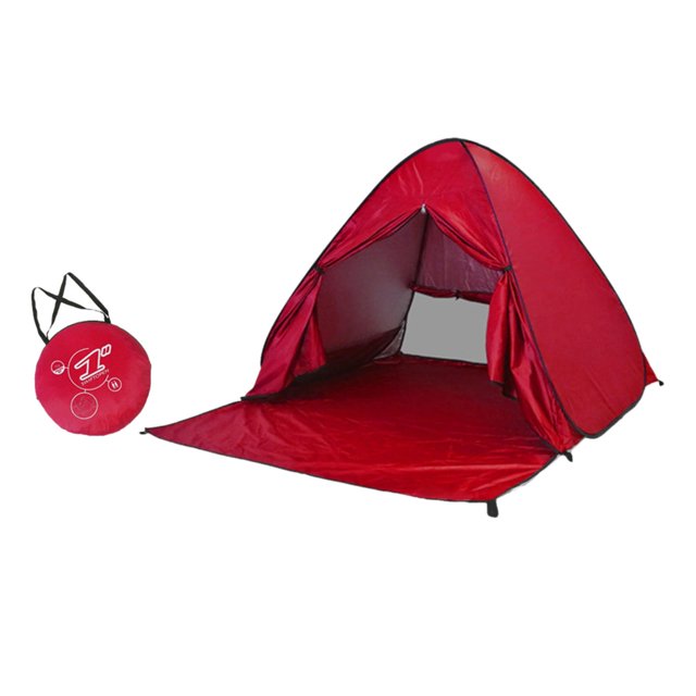 Tienda de campaña de playa, tienda portátil, para acampar en familia, montañismo en la playa Rojo