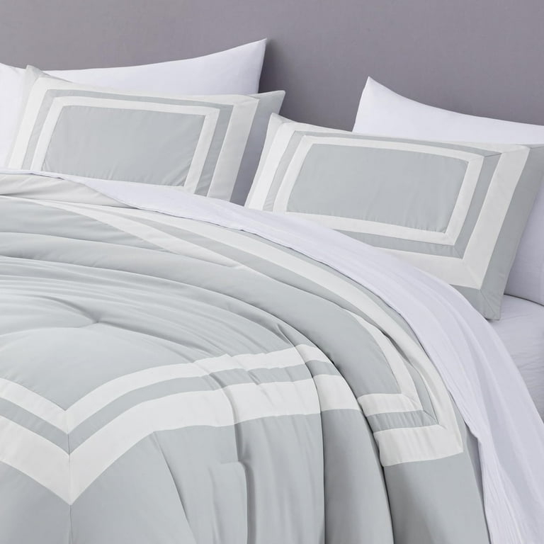 Chezmoi Collection Wyatt 7-Piece Queen Bed in a Bag Comforter Set