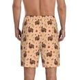 thumbnail image 6 of KLL Turkey And Autumn Leaves for Men's 1-Pack Shorts,Sleep Pajama Shorts for Men Soft Pj Shorts Men's Pajama Bottoms Sleepwear -XX-Large, 6 of 7