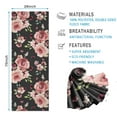 thumbnail image 2 of Pioneer Flower Floral Print Pattern Hot Yoga Mat Towel Non Slip for Hot Yoga - Quick-Drying Yoga Mat Cover with 4 Corner Pockets with Travel Bag - Hot Yoga Towel Non Slip 70"x26", 2 of 6