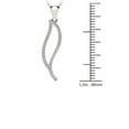 thumbnail image 5 of aaXia 10K White Gold 1/10ct. TDW Diamond Leaf Pendant Necklace (H-I, I1-I2), 5 of 5