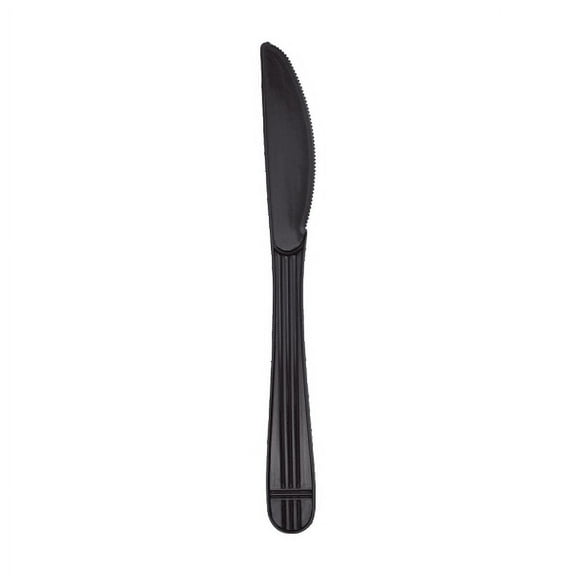 Karat PP Plastic Premium Extra Heavy Weight Knives - Black - 1,000 ct