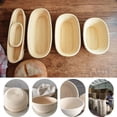 thumbnail image 2 of Cateissary Cesta de pan, panes de fermentación, masas, cestas de mimbre hechas a mano, organizador de almacenamiento para hornear postres, accesorios para Cocina y Comedor Redondo 25x8cm Cateissary HA071506-06, 2 of 6