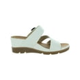 thumbnail image 3 of Baretraps Womens Laralee Faux Leather Slip On Wedge Sandals, 3 of 3