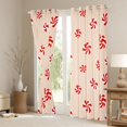 thumbnail image 3 of Homewish Candy Cane Curtains Pack of 2 (42x84 Each) for Preppy Child Children,Merry Christmas Curtains Blackout,Happy Xmas Bedroom Curtains,Lightweight Room Decor, 3 of 6