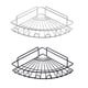 thumbnail image 4 of Bearachild Organizador de esquina, estante de almacenamiento de baño de hierro, soporte de cocina Triangular montado en la pared para baño y cocina Juegos de accesorios de baño Blanco Bearachild HA004466-01, 4 of 6
