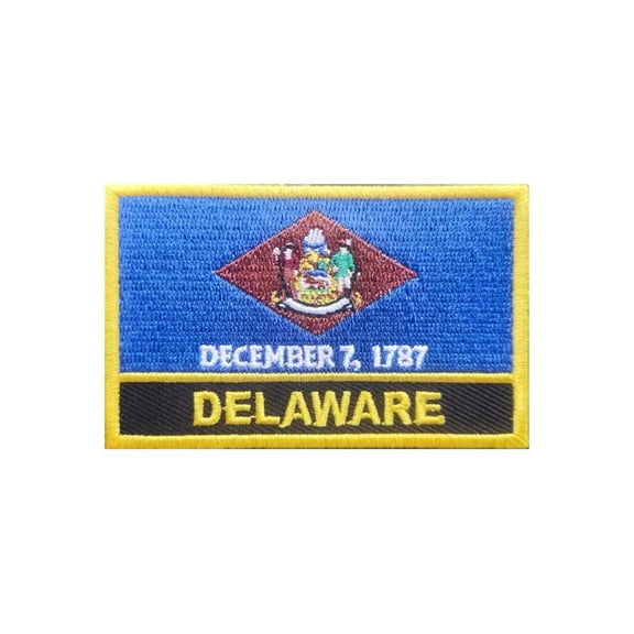 Uijokdef 1 PCS Delaware Flag US State Flag  Patch