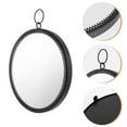 thumbnail image 2 of OFFIGAM Black Glass Living Room Wall Mirror, 1 Piece Decorative Home, 2 of 10