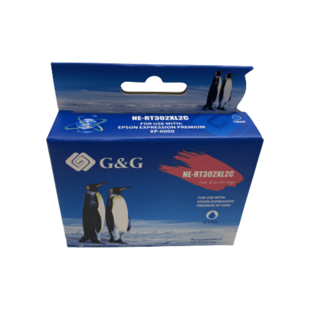 HighYield Cyan Ink Cartridge For Epson 302XL T302XL220 Compatible with