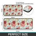 thumbnail image 7 of Pioneer Flower Floral Print Pattern Kitchen Rugs Sets Of 2,Anti Fatigue Kitchen Mat Rugs Non Slip Washable,Decorative Kitchen Floor Mats for Kitchen,Sink,Laundry,17"X30"+17"X47", 7 of 7