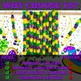 thumbnail image 7 of Fu Express 12 Pieces Mardi Gras Tri-Color Poly Leis, Apparel Accessories, Luauwear, Mardi Gras, Multicolor, 7 of 7