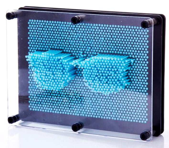 PlayWorld Board No More! 3D Pin Art Impression Board Light Blue