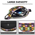 thumbnail image 4 of Fanny Pack Halloween Patchwork Icons Pattern Waist Pack Bag,Running Cross Bag,Waterproof Large Fanny Packs for Women Men for Travel Running Hiking Cycling, 4 of 6