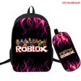 thumbnail image 2 of Roblox-mochila de dos piezas con estampado 3D periférico para estudiantes, bolso a todo color para lápices, bolso con cremallera de gran capacidad, 2 of 4