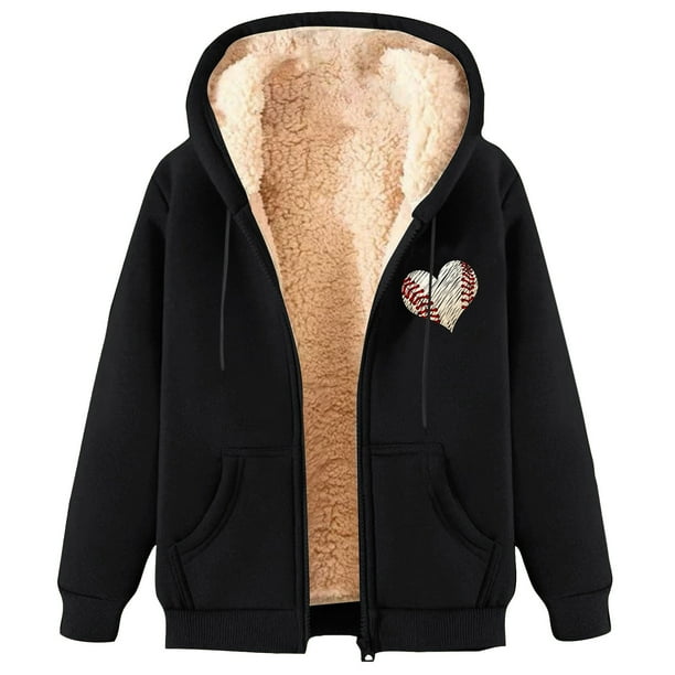 WILLBEST Sudaderas En Pareja Autumn/Winter Lamb Coat Plus Thick Hooded Cardigan Plus Size Coat Mediana