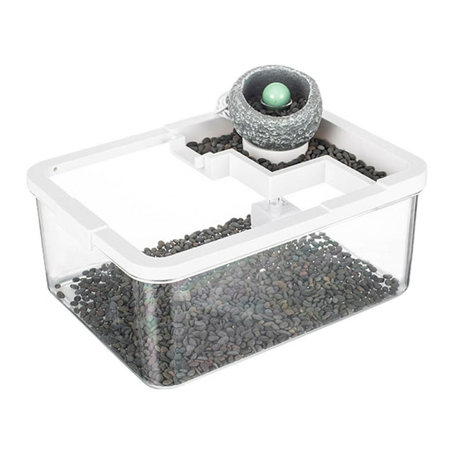 Pecera, Sistema de Circulación de Tanque de Acuario, Pecera de Micropaisaje para Oficinas, Tocador, Salas de Estar Blanco
