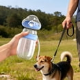 thumbnail image 3 of Plastic Dog Water Bottle with Food Treat Container,2 in 1 Pet Travel Bowl Dispenser,Feeding and Hydration All in One Portable Travel Puppy Water Bowl for Outdoor Walking Beach Hiking, 3 of 3