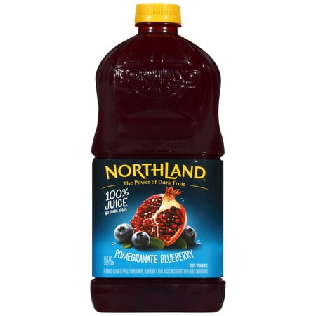(2 Pack) Northland 100% Juice, Pomegranate Blueberry, 64 Fl Oz, 1 (Best Way To Juice Pomegranate Seeds)