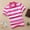 Hot Pink, variant on RTKFRFLM Boys Striped Uniform Polo Short Sleeve Lapel Collar Pique Top Orange 6-7 Years
