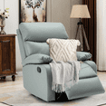 thumbnail image 3 of Alwalue Swivel Rocking Chair Power Recliner Chair with USB Port Side Pocket and Phone Holder Rocker Glider for Nursery Living Room - Light Gray, 3 of 7