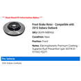 thumbnail image 2 of Front Brake Rotor - Compatible with 2015 Subaru Outback, 2 of 2