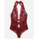 thumbnail image 3 of Gibobby Lencería mujer erótica Lenceria Mujer de una Pieza Erotica Baby Doll Sexy Conjunto de Ropa Interior Sensual para Mujer(Vino, XXG), 3 of 4