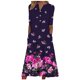 thumbnail image 2 of Puntoco Vestido De Manga Corta Con Cuello En V, Vestido Estampado Con Cuello En V Y Botones De Manga Corta Con Bolsillo Para Mujer Rojo Rosa (31413) Xxl, 2 of 5