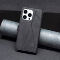 thumbnail image 3 of for iPhone 16 Pro Case Wallet Case with Card Holder [RFID Blocking] Magnetic Closure Folio Kickstand, Men's Retro Premium Shockproof PU Leather Flip Case Wallet for iPhone 16 Pro,Black, 3 of 8