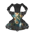 thumbnail image 4 of Picia Delicate White Daisy Jars No-Pull Dog Harness Reflective Front Clip Vest with Handle,Step-in Air Dog Harness,Adjustable 2 Metal Rings 4 Buckles,Easy to Put on & Take Off Medium, 4 of 9