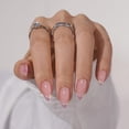 thumbnail image 1 of Press On Nails BtartBox con punta francesa, almendra, plata metalizada, 1 of 8