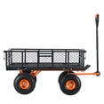 thumbnail image 2 of Chateauy Versatile Metal Garden Dump Cart, 400Lbs Capacity Dual-Function Handle with 10" Wheels Easy Assembly, 2 of 6