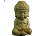 thumbnail image 2 of Monk Statues Meditating Posture Decorative Vivid Shape Buddha Figurine for Table 1, 2 of 5
