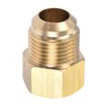 thumbnail image 3 of Uxcell 5/8 SAE Flare Male 1/2 SAE Female Thread Connector Brass Pipe Fitting 2 Pack, 3 of 5