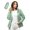 Green, variant on PiGOGI Women's Waterproof Lightweight Rain Jacket with Hood for Outdoor Sports Fitness Yoga Shower Resistant Travel Hiking Pink 3XL