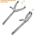 thumbnail image 2 of Trkimal Adjustable Locking Spanner Wrench Clutch, Wrench Holder Hub Rotor Flywheel Sprocket Spanner Wrench Set Fan Clutch Removal Tool for Scooter Motorcycle Accessories, 2 of 3