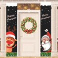 thumbnail image 4 of Letrero Navideño Hot6sl para Porche Papá Noel y Muñeco de Nieve Carteles Colgantes de Feliz Navidad, 4 of 4