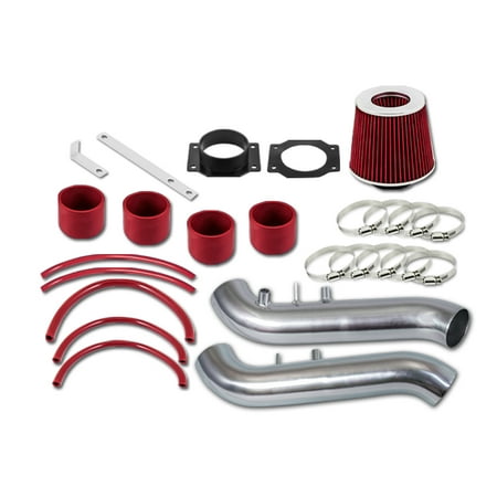 Nissan 300zx Intake RL Concepts Red Short Ram Air Intake Kit + Filter For Nissan 90-96 300ZX Fairlady Z32 3.0 V6 Non-Turbo ()