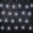 thumbnail image 6 of HESHENG Net Mesh Fairy String Decorative Lights, 96LED Outdoor Waterproof Net Lights with 8 Lighting Modes for Christmas Wedding Party Holiday Decor (4.9ft x 4.9ft, White), 6 of 10