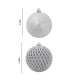 thumbnail image 4 of Adornos de Navidad para árboles, 12 piezas, irrompibles, varios estilos, plata, 4 of 8