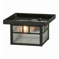 thumbnail image 6 of Meyda Tiffany 87268 Hyde Park Double Bar Mission 12" Wide Flush Mount Square Ceiling, 6 of 7