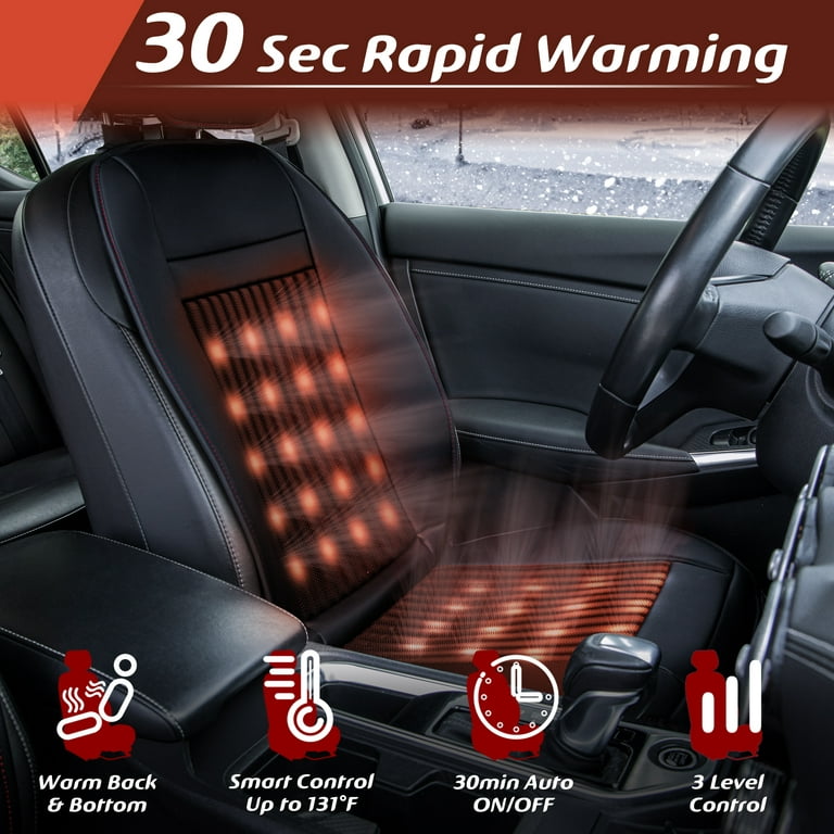 Karcle Heated Car Seat Cover 12-24v Universal Heating Cushion