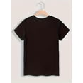 thumbnail image 2 of T-Shirt Décontracté en Polyester pour Femmes avec Imprimé Verres à Vin, Col Rond, Manches Courtes, Tissu Tricoté, Haut de Mode Toutes Saisons, 2 of 6