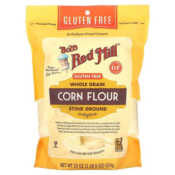 Bob's Red Mill, Corn Flour, Whole Grain , 1 lb 6 oz (624 g)