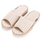 thumbnail image 1 of Dinheiro Pantuflas para Mujer con Punta Abierta de algodón y Lino, Transpirables para Interiores y Exteriores, 1 of 7