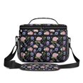 thumbnail image 2 of Lunch Box Pioneer Flower Floral Print Pattern Insulated Lunch Bag for Women Men,Medium Leakproof Lunchbox Cooler Bag Adjustable Strap,10 X 6.7 X 8 Inches, 2 of 6