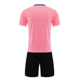 thumbnail image 2 of Alvivi Youth Basketball Jersey Outfits Kids Boy Girl T-Shirts with Shorts for School PE Training Pink 13-14, 2 of 7
