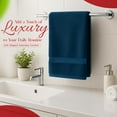 thumbnail image 4 of RIVERSIDE Hand Towel 6 Pack 16x28 Soft And Quick Dry Cotton Towels for Home Gym & Spa - Dark Blue, 4 of 7
