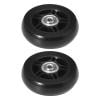 thumbnail image 1 of 1 par de ruedas de goma, ruedas silenciosas para cubierta de carrito, herramienta de reparación de lujo (75*24mm), 1 of 6