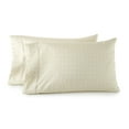 thumbnail image 4 of (2 pack) Better Homes & Gardens 300 Thread Count Suzani Almond Biscuit Cotton Sateen Pillowcase Set, King (2 Count), 4 of 8