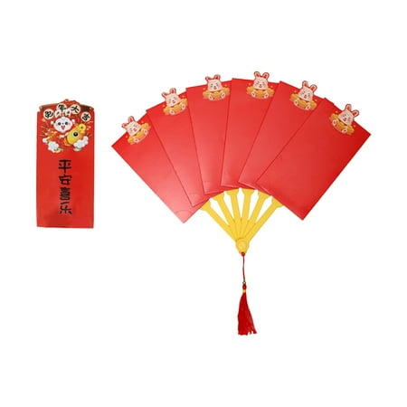 

Rdeuod Folding Fan Red Envelope 2023 New Year Creative Year Of The Rabbit